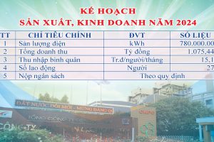 KẾ HOẠCH SẢN XUẤT, KINH DOANH NĂM 2024