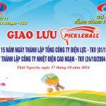 GIAO LƯU PICKLEBALL CHÀO MỪNG KỶ NIỆM 15 NĂM NGÀY THÀNH LẬP TỔNG CÔNG TY ĐIỆN LỰC – TKV (01/11/2009 – 01/11/2024)